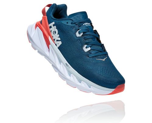 Hoka One One Dame Elevon 2 Road Løpesko Moroccan Blå/Hot Coral Norge-68IAY